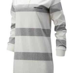 White and Grey New Balance Polo Dress - SMALL